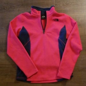 Girls North Face Glacier Quarter Zip Fleece